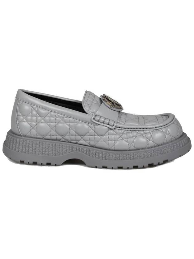 Buffalo Leather Loafers Grey - DIOR - BALAAN 2