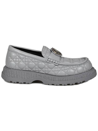 Buffalo Leather Loafers Grey - DIOR - BALAAN 2