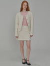 Twinkle Tweed Jacket Cream - OPENING SUNSHINE - BALAAN 4