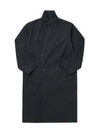 Double Breasted Wrap Collar Trench Coat Black - LEMAIRE - BALAAN 2