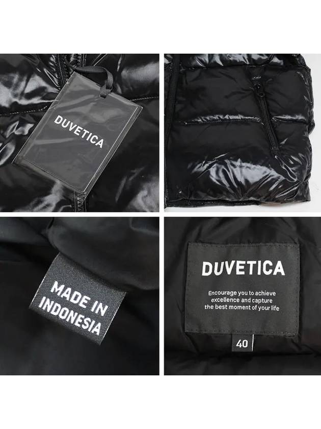 Dima D Logo Patch Down Padding Black - DUVETICA - BALAAN 7