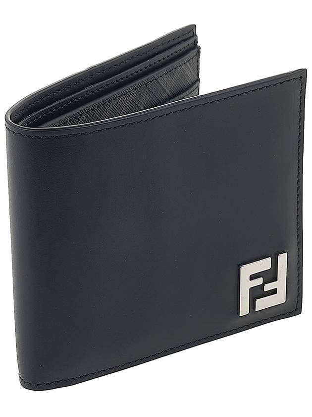 FF Square Leather Compact Bicycle Wallet Black - FENDI - BALAAN 3
