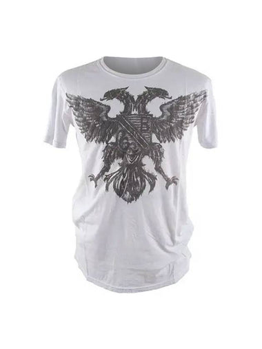 Eagle Short Sleeve T-shirt White - BALMAIN - BALAAN 1