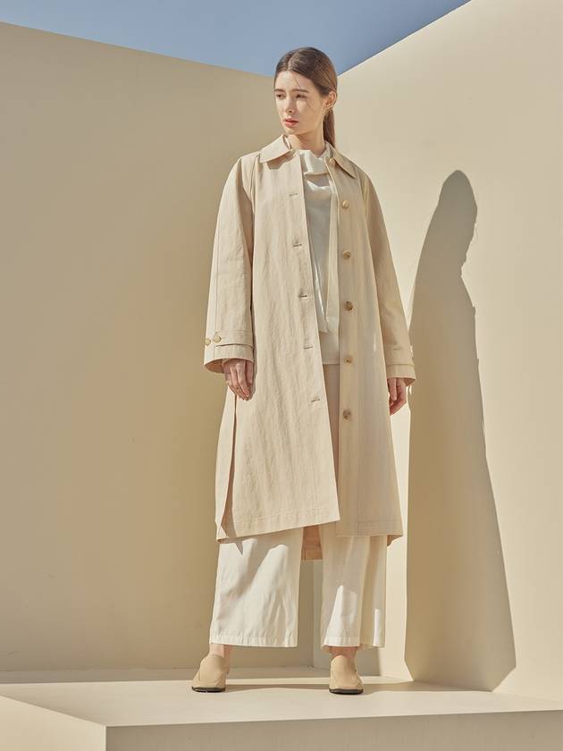 Edith Belt Long Trench Cream - ARIFF - BALAAN 3