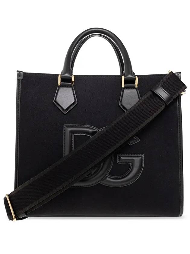 DG logo tote bag black - DOLCE&GABBANA - BALAAN.