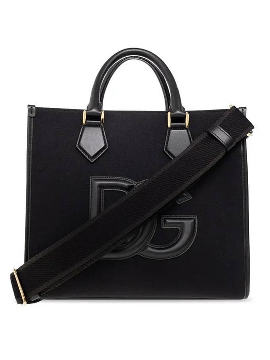 DG logo tote bag black - DOLCE&GABBANA - BALAAN.