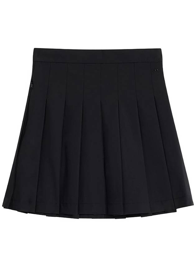 Women's Adina Golf Pleated Skirt Black - J.LINDEBERG - BALAAN 2