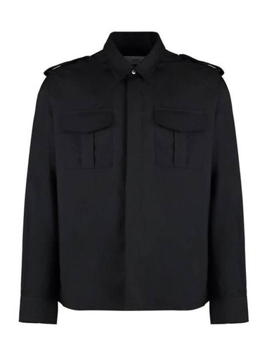 Military Long Sleeve Shirt Black - AMI - BALAAN 1