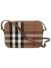 Checked Leather Camera Cross Bag Brown - BURBERRY - BALAAN 4