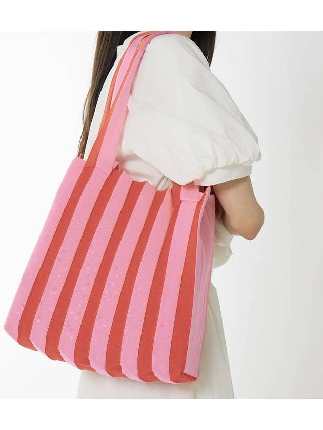 Two way shopper bag red pink - PLEATSMAMA - BALAAN 4