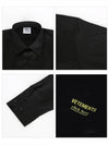 Click Here Logo Cotton Long Sleeve Shirt Black - VETEMENTS - BALAAN 5