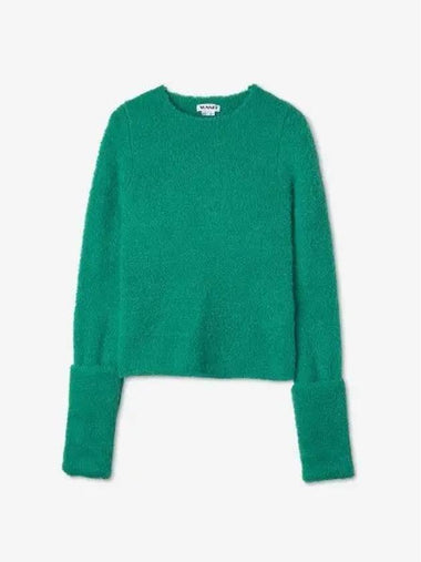 Fluffy wool blend knit green MRTWWTOP036KNT0190060 - SUNNEI - BALAAN 1