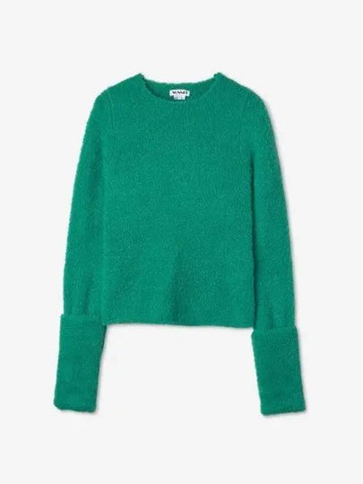 Fluffy Wool Blend Knit Top Green - SUNNEI - BALAAN 2