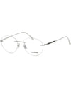 Glasses frame LG5002H 016 round rimless silver light glasses - LONGINES - BALAAN 7