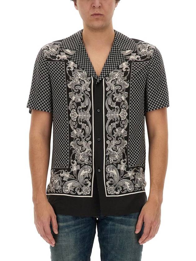 Balmain Monogram Paisley Stamoa Shirt - BALMAIN - BALAAN 1