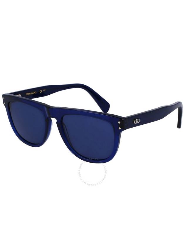 Salvatore Ferragamo Blue Browline Men's Sunglasses SF1111S 432 55 - SALVATORE FERRAGAMO - BALAAN 1