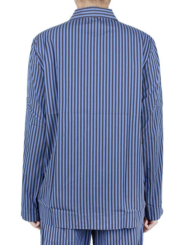 Poplin Striped Pajamas Long Sleeve Shirt SWT VS - TEKLA - BALAAN 8