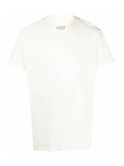 Reverse Logo Jersey Short Sleeve T-Shirt Ivory - MAISON MARGIELA - BALAAN 2