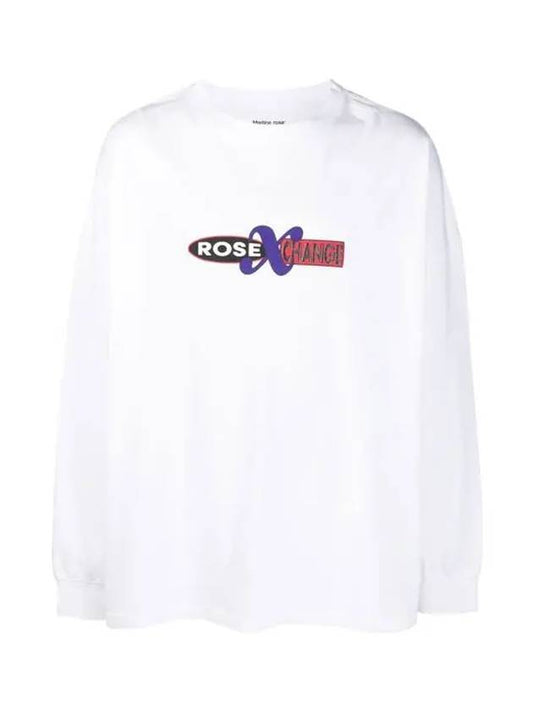 Rose Exchange Oversized Cotton Jersey Long Sleeve T-Shirt White - MARTINE ROSE - BALAAN 2