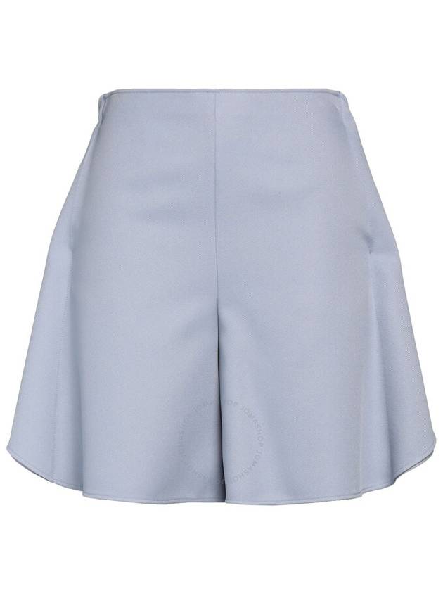 Stella Mccartney Ladies Grey Peplum-Hem Crepe Shorts, Brand Size 38 (US Size 4) - STELLA MCCARTNEY - BALAAN 1