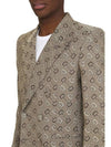 Maxi Horsebit Cotton Jacket Beige Brown - GUCCI - BALAAN 6