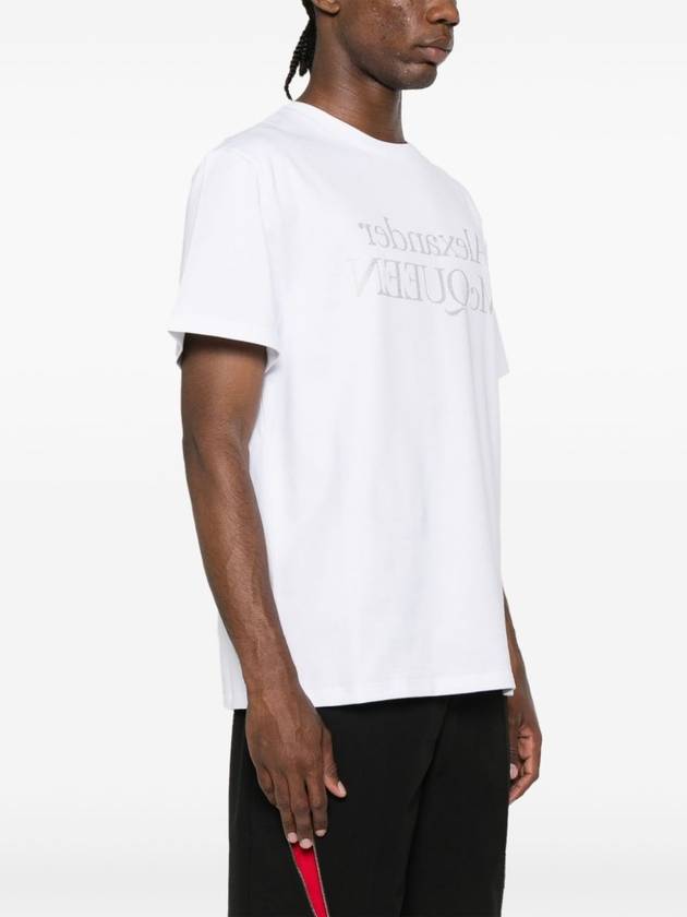 ALEXANDER MCQUEEN T-SHIRT REFLECTED LOGO PRINT - ALEXANDER MCQUEEN - BALAAN 3