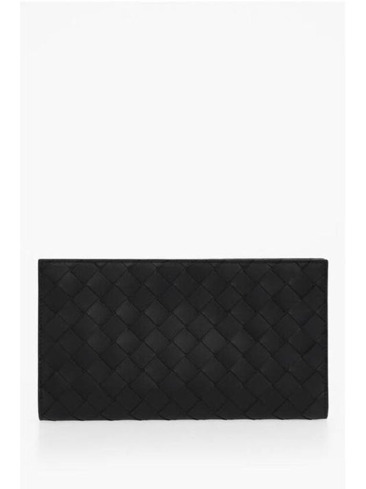 Intrecciato Long Wallet Black - BOTTEGA VENETA - BALAAN 1