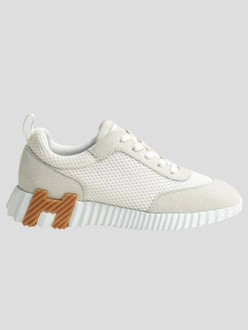 Women s Mesh Bouncing Sneakers White 37 5 H232172Z90 - HERMES - BALAAN 1