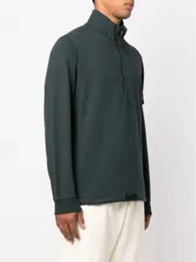 Edition Half Zip-up Sweatshirt Dark Green - STONE ISLAND - BALAAN 5