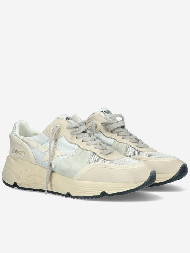 Women's Running Sole Low Top Sneakers Silver Beige - GOLDEN GOOSE - BALAAN 3