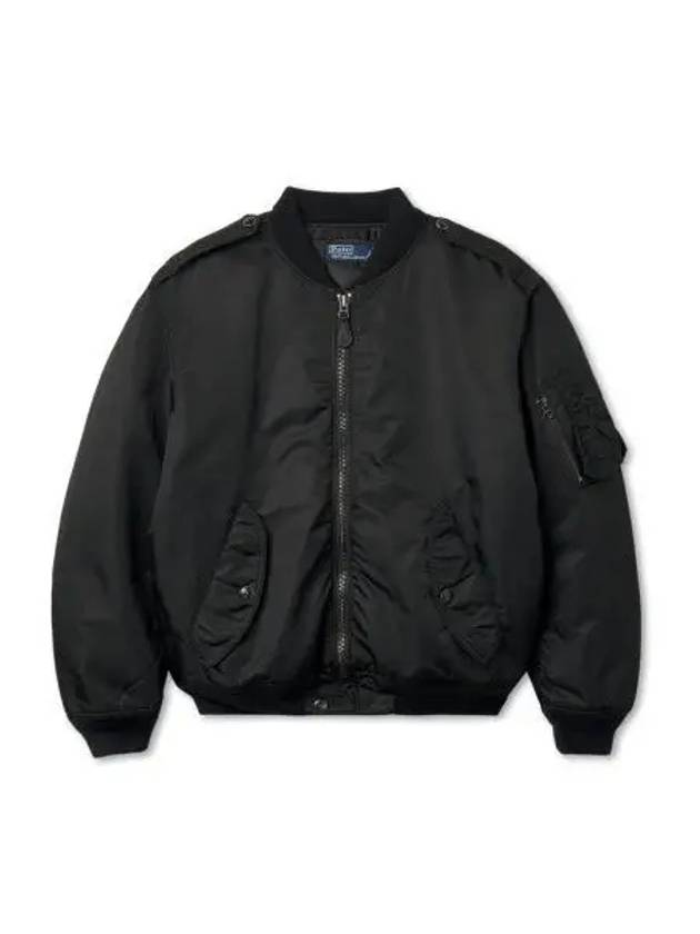 down bomber jacket black - POLO RALPH LAUREN - BALAAN 1