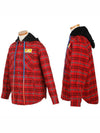 flannel overshirt jacket red - OFF WHITE - BALAAN 4