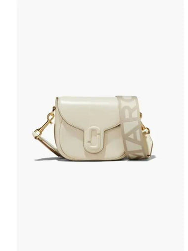 Leather J Marc Small Saddle Bag CloudWhite MBBAS24024IVX - MARC JACOBS - BALAAN 1