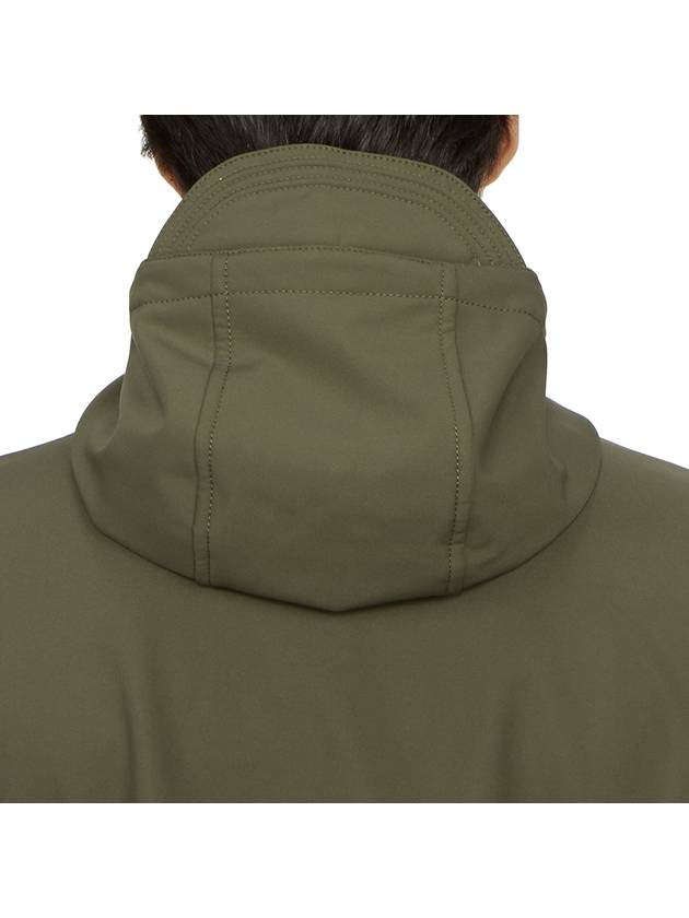 Soft Shell RE Dye Technology Hooded Jacket Khaki - STONE ISLAND - BALAAN 10