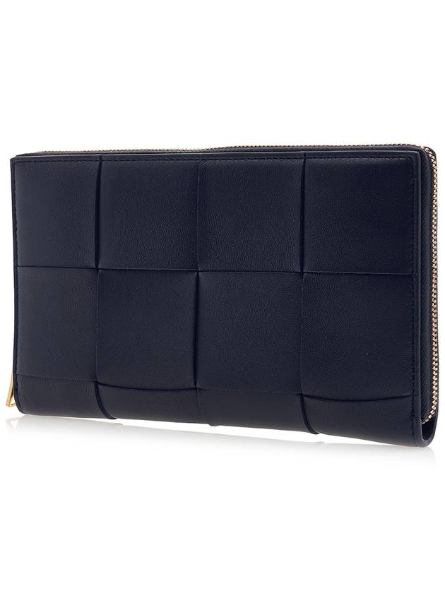 Intrecciato Zipper Around Long Wallet Space - BOTTEGA VENETA - BALAAN 3