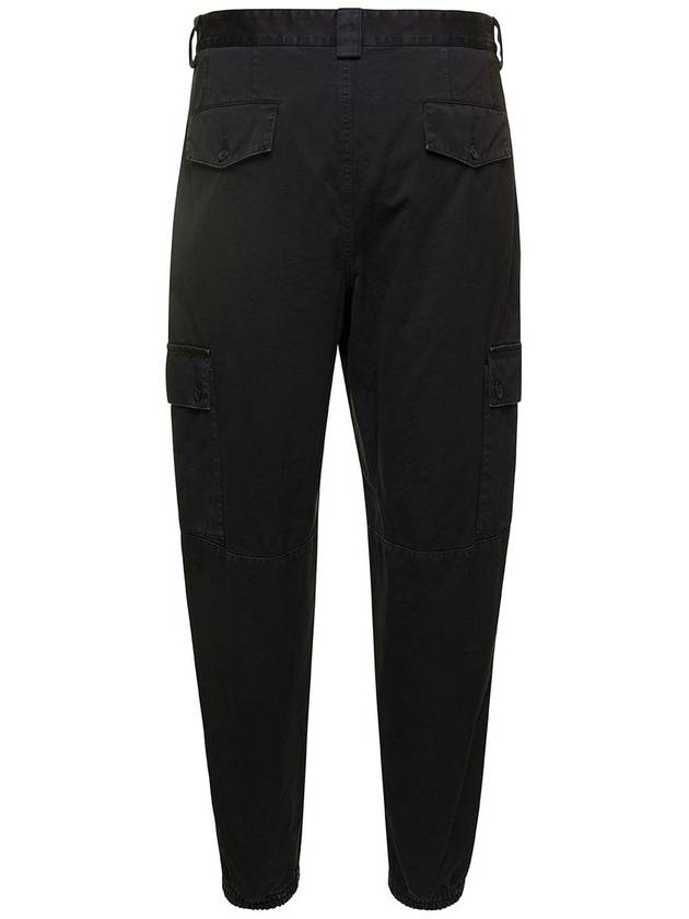 Pocket Cargo Straight Pants Black - DOLCE&GABBANA - BALAAN 3