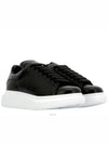 Oversized Leather Low Top Sneakers Black - ALEXANDER MCQUEEN - BALAAN 4