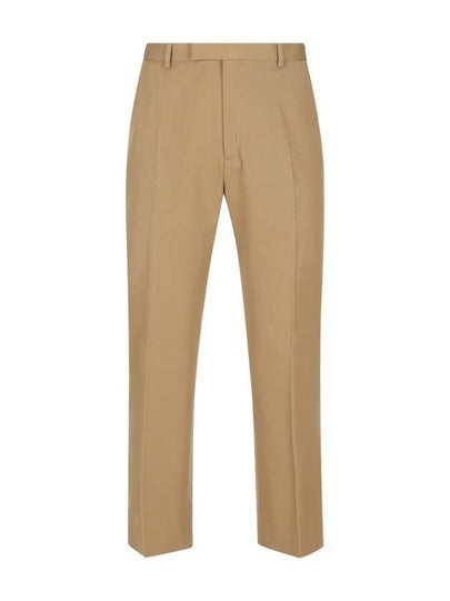 Gabardine Cotton Straight Pants Beige - GUCCI - BALAAN 2