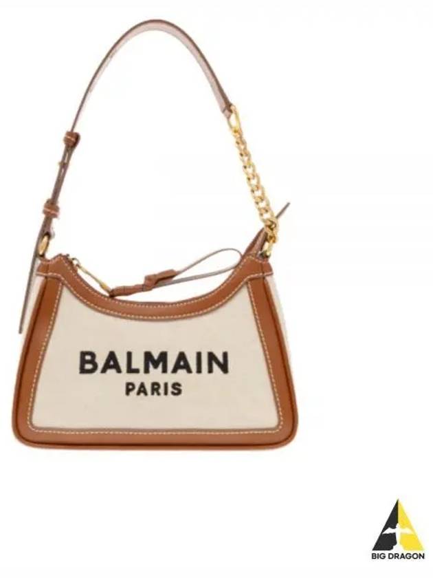 B-Army Logo Print Shoulder Bag Beige - BALMAIN - BALAAN 2