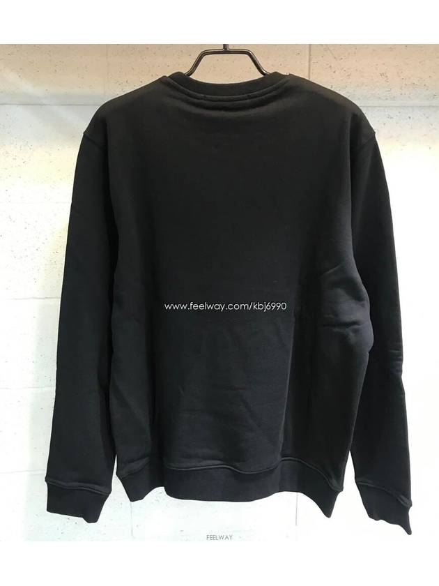 Box Logo Print Cotton Sweatshirt Black - MSGM - BALAAN 6