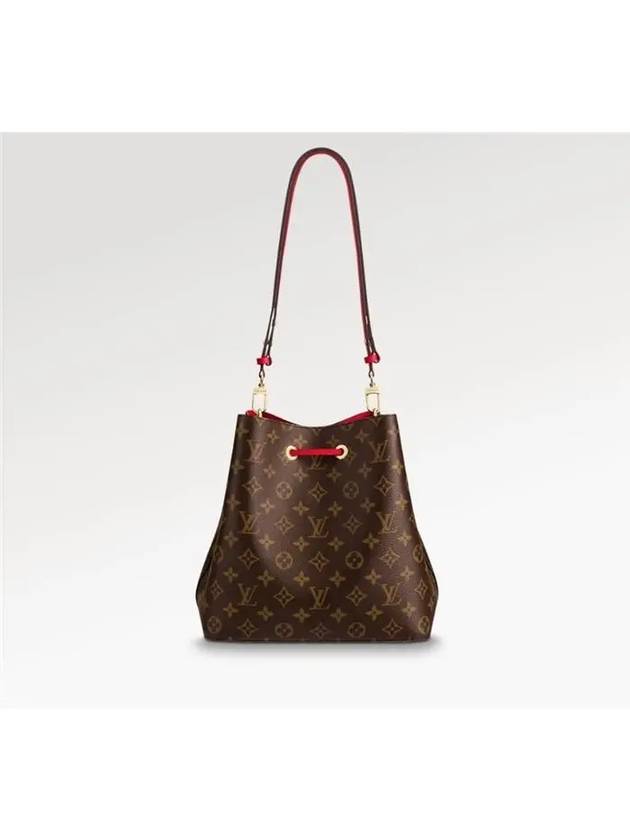 Monogram Neonoe Bucket Bag Brown Red - LOUIS VUITTON - BALAAN 6