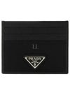 Re-Nylon Saffiano Leather Card Wallet Black - PRADA - BALAAN 2