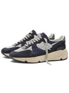 Star Running Sole Suede Low Top Sneakers Grey Navy - GOLDEN GOOSE - BALAAN 2