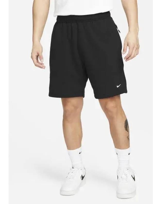 Solo Swoosh French Terry Shorts Black - NIKE - BALAAN 2