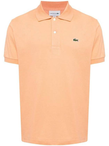 Men's Logo Classic Fit Cotton Short Sleeve Polo Shirt Orange - LACOSTE - BALAAN 1