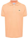 Men's Logo Classic Fit Cotton Short Sleeve Polo Shirt Orange - LACOSTE - BALAAN 1