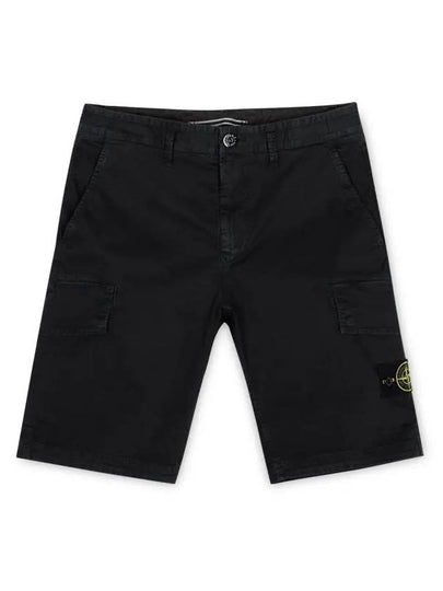 Compass Badge Cargo Shorts Navy - STONE ISLAND - BALAAN 2