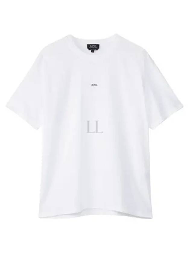 Men's Kyle Logo Print Cotton Jersey Short Sleeve T-Shirt  White - A.P.C. - BALAAN 2