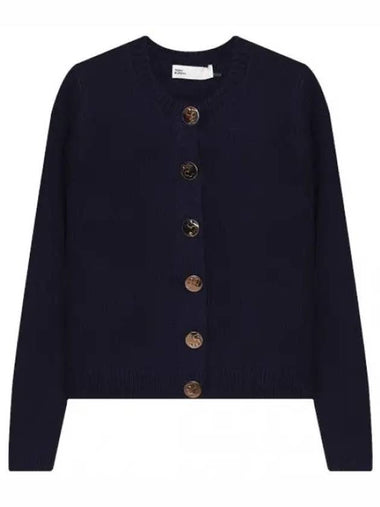 Logo button wool cardigan - TORY BURCH - BALAAN 1