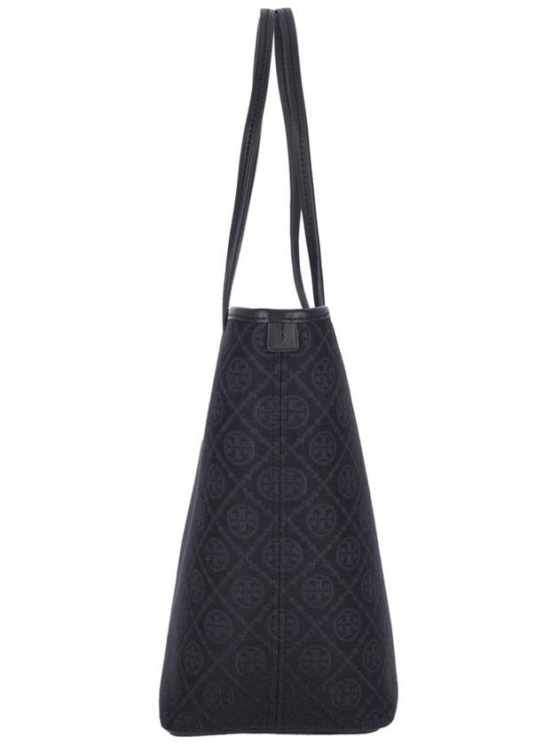 T Monogram Tote Bag Black - TORY BURCH - BALAAN 6